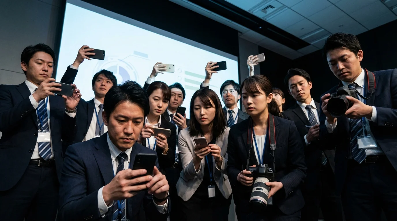 新商品・新サービス発表会の盛況演出の利用シーン