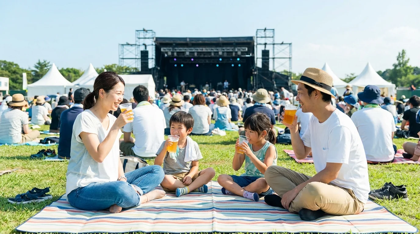 ロックフェス・バンドフェスのステージ前動員の利用シーン