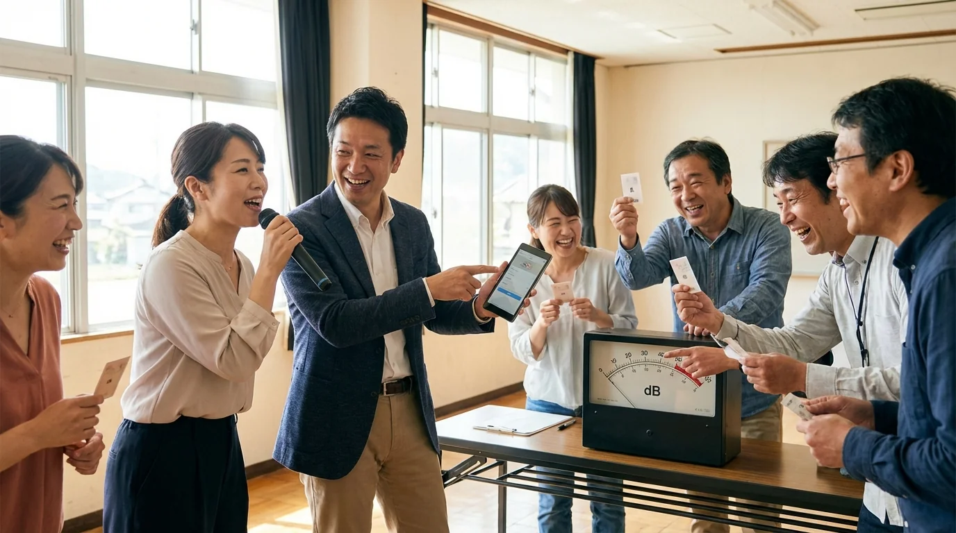 Karaoke & Singing Contest Voting & Volume Judging use case