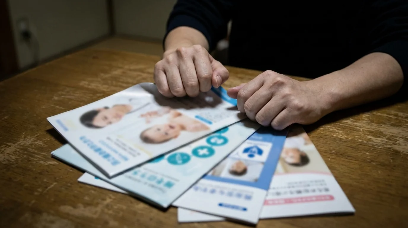 産院・小児科のパンフレットにのお悩みイメージ