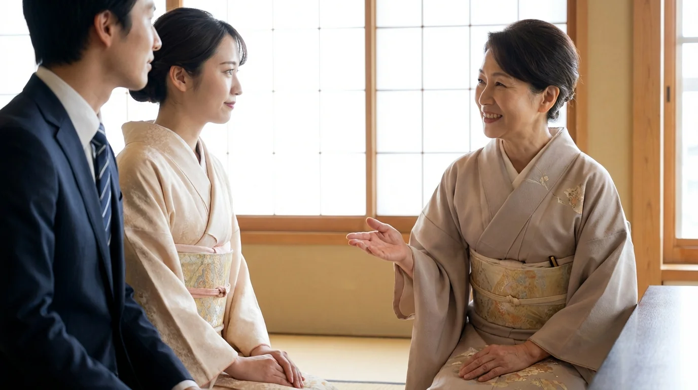 Mother Stand-In for Wedding Greetings & Family Meetings use case