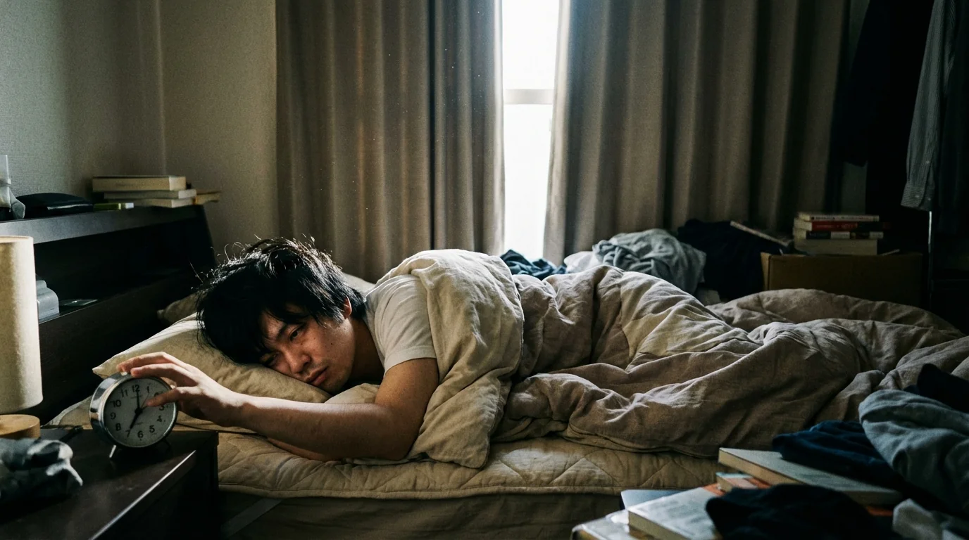 大事な日に絶対寝坊できないのお悩みイメージ