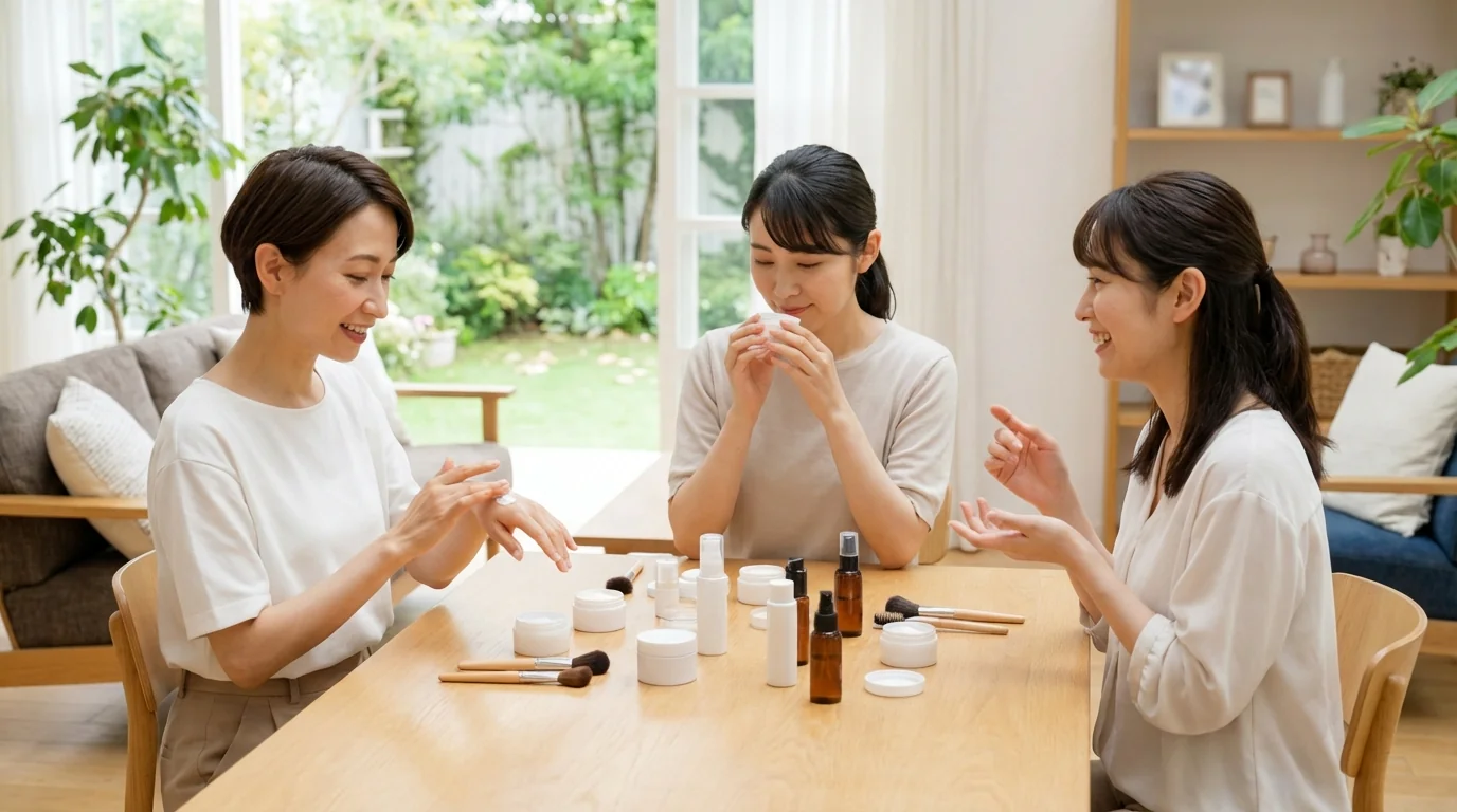 発売前の化粧品を消費者に実使用してもらい評価を収集の利用シーン