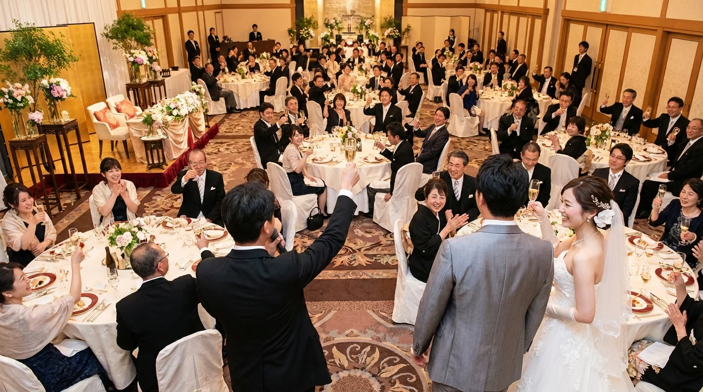 結婚式の乾杯スピーチ代行の利用シーン