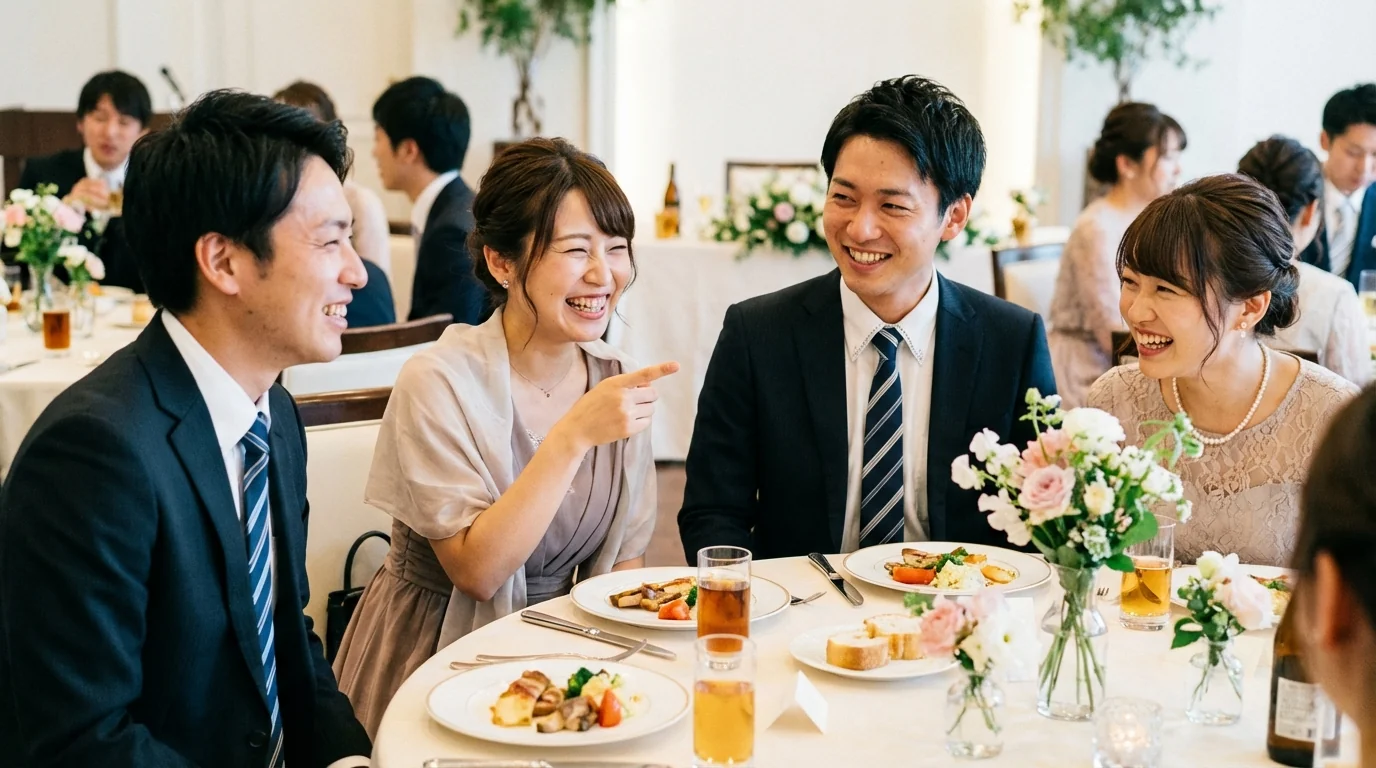 結婚式の会社テーブル人数合わせの利用シーン