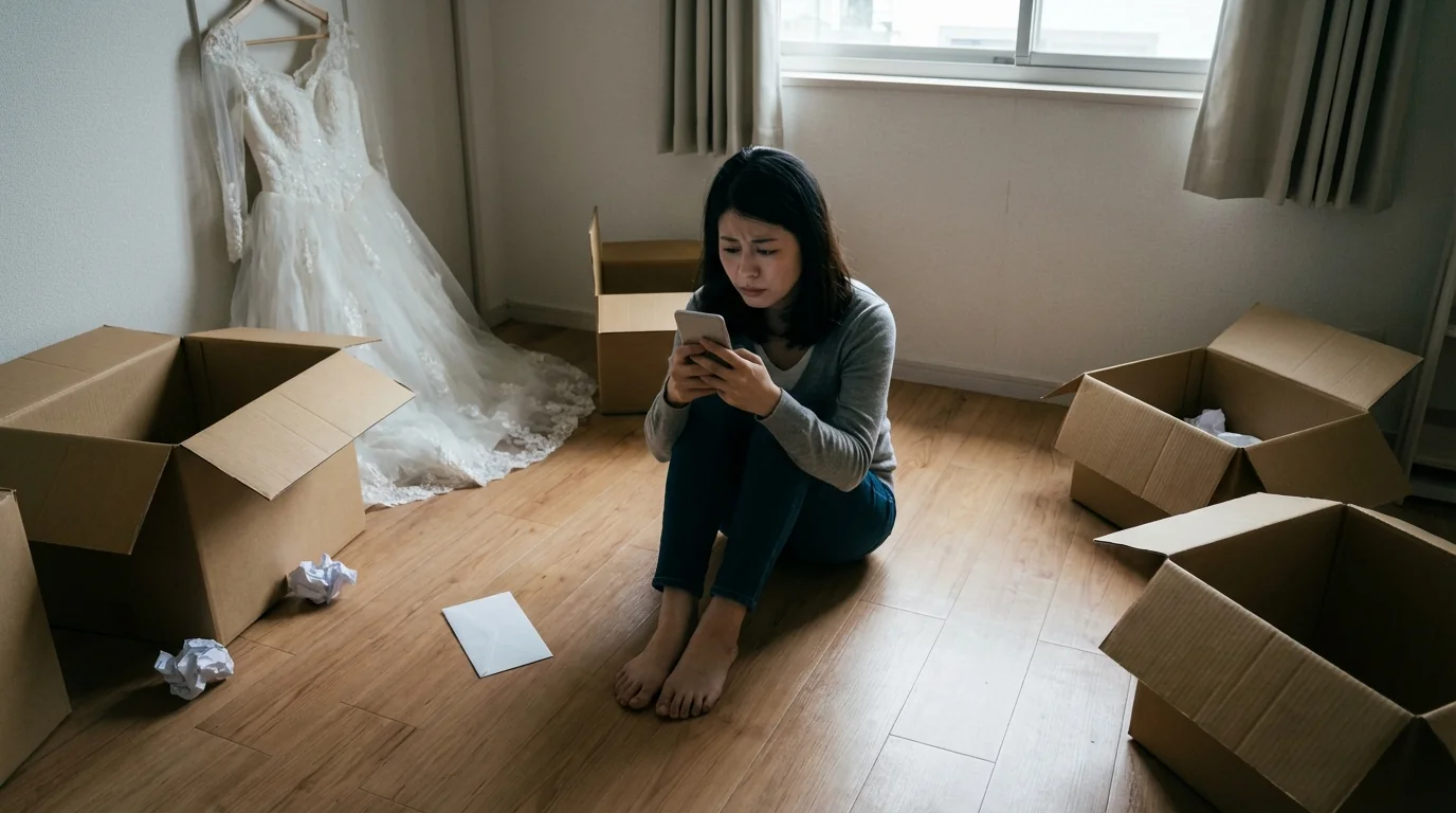 花嫁の手紙を読む相手がいないのお悩みイメージ